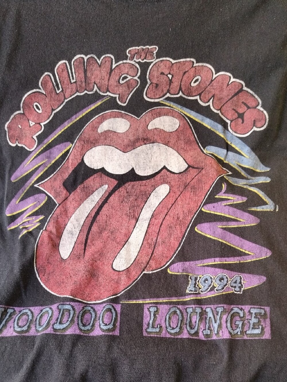 Rolling Stones VOODOO LOUNGE 1994 Black T-Shirts Sz M